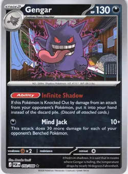 Gengar Perfect Order 050/088 Reverse Holo Pokemon TCG NM - Image 1