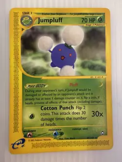 Pokemon Jumpluff 17/147 Aquapolis Non Holo 2002 (LP) - Image 1