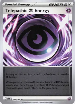 Telepathic Psychic Energy Perfect Order 088/088 Reverse Holo Pokemon TCG NM - Image 1