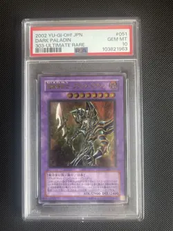 2002 Yu-Gi-Oh! TCG Japanese Dark Paladin 303-051 Ultimate Rare PSA 10 - Image 1
