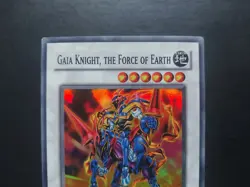Yugioh - Gaia Knight, the Force of Earth 5DS1-EN042 Super Rare 1st Edition - Image 2