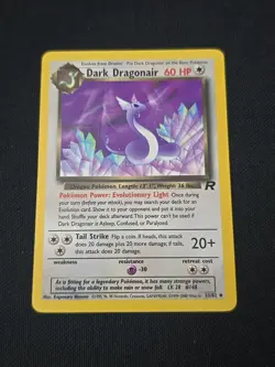 Dark Dragonair 33/82 Team Rocket Regular Black Star Rare WOTC Pokemon TCG LP - Image 1
