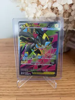 MEGA ZERAORA EX 098/084 PITCH BLACK FULL ART POKEMON TCG NM - Image 1
