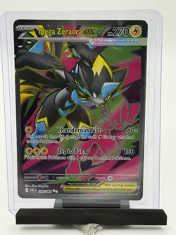 Pokemon TCG Mega Zeraora ex Full Art Pitch Black PBL 098/084 NM - Image 1