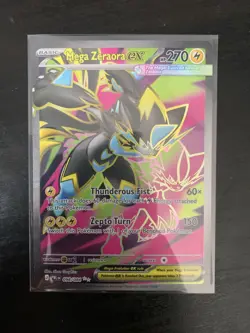 Pokemon TCG Mega Zeraora EX UR 098/084 Mega Evolution Pitch Black ME05 NM - Image 1
