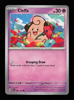 Cleffa 080/197 Common Obsidian Flames Pokemon Cards - Image 1