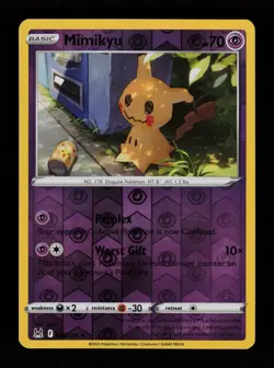 Mimikyu 080/196 Reverse Holo Rare Lost Origin Pokemon Cards - Image 1