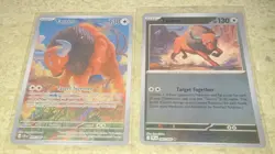 Pokemon TCG 2-Card Tauros Lot: Crown Zenith Full Art 096/086 & Holo 069/096 - Image 1