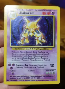 Alakazam 1/102 Print Run Variant Base Set Holo Rare Both Pokemon Cards LP-PL - Image 4