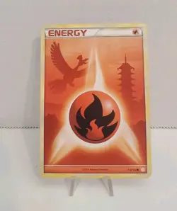 Pokemon HeartGold SoulSilver 116/123 Fire Energy LP+ - Image 1