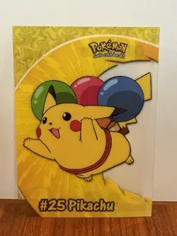 Vintage Pokemon Topps Blue Label Flying Pikachu #25 Clear Card NM - Image 1