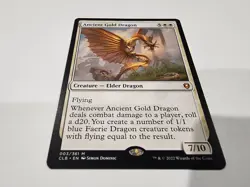 Ancient Gold Dragon Commander Legends: Battle for Baldur's Gate MTG NM - Image 2