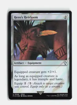 Hero's Heirloom (Surge Foil) 346 Foil Commander: FINAL FANTASY MTG NM - Image 1