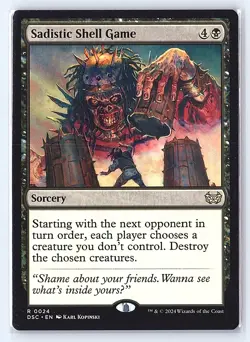 Sadistic Shell Game 24 Commander: Duskmourn: House of Horror MTG NM - Image 1
