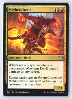Mayhem Devil 225 Commander: Duskmourn: House of Horror Magic: The Gathering NM - Image 1