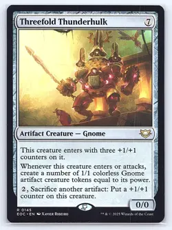 Threefold Thunderhulk 145 Commander: Edge of Eternities Magic: The Gathering NM - Image 1
