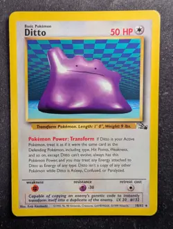 Ditto - 18/62 - Fossil (Pokemon) LP #1 - Image 1