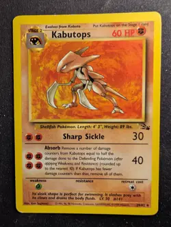 Kabutops - 24/62 - Fossil (Pokemon) LP #2 - Image 1