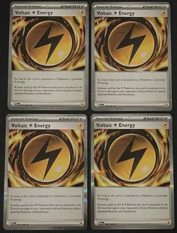 4x Voltaic Lightning Energy 084/084 ME05: Pitch Black Pokemon TCG x4 Playset NM - Image 1