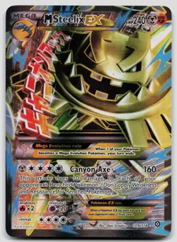 M Steelix EX 109/114 Steam Siege Holo Pokemon LP - Image 1