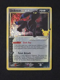 UMBREON GOLD STAR 17/17 POKEMON CELEBRATIONS 25TH ANNIVERSARY - Image 1