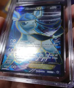 Glaceon EX 116/124 CGC 8 Missing Texture Error Misprint Fates Collide Pokemon ^ - Image 5
