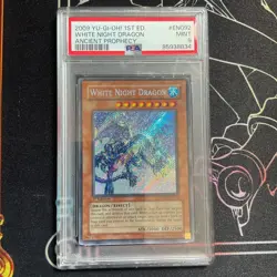 YUGIOH WHITE NIGHT DRAGON SECRET RARE ANPR-EN092 1ST EDITION ENGLISH PSA 9 BLEED - Image 1