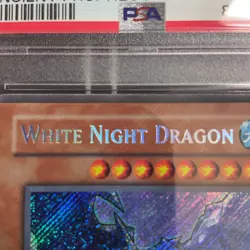 YUGIOH WHITE NIGHT DRAGON SECRET RARE ANPR-EN092 1ST EDITION ENGLISH PSA 9 BLEED - Image 2