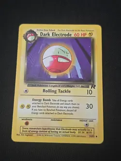 Dark Electrode 34/82 Team Rocket Regular Black Star Rare WOTC Pokemon TCG LP - Image 1