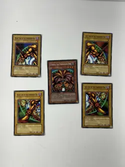 Yugioh Complete Dark Beginning 5 Card Exodia The Forbidden One Set MC1/DC1 - Image 1