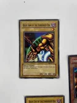 Yugioh Complete Dark Beginning 5 Card Exodia The Forbidden One Set MC1/DC1 - Image 3
