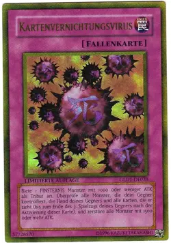 YUGIOH - KARTENVERNICHTUNGSVIRUS - GOLD 1 - LIMITED EDITION - MINT - GLD1-DE038 - Image 1