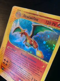 Carte Pokemon : Dracaufeu 6/165 Holo Expedition Wizards Francaise - Image 3