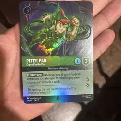 Disney Lorcana TCG Peter Pan - Created by the Vine 216/207 Epic Foil Attack Of T - Image 1