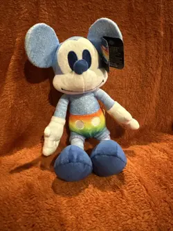 Disney Rainbow Collection 9" Mickey Mouse Plush Pride NEW with Tags - Image 1
