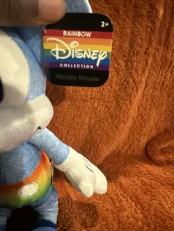 Disney Rainbow Collection 9" Mickey Mouse Plush Pride NEW with Tags - Image 2