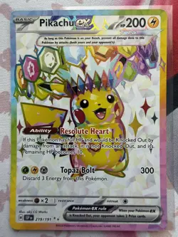 Pikachu ex 219/191 Full Art Ultra Rare Surging Sparks Pokemon TCG NM - Image 1