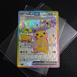 The Pokemon Company Pikachu ex 219/191 Sv08 Ultra Rare Full Art Holo EN 200HP - Image 1