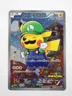 Pokemon Luigi Pikachu 296/XY-P Mint Japanese Promo Special Box Mario - Image 1
