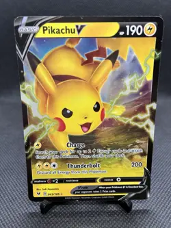 Pikachu V 043/185 Holo Rare V Vivid Voltage Pokemon - Image 1