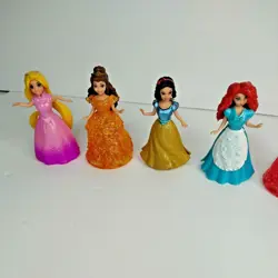 Disney Princess Miniature Figurines Lot of 6 With Dresses. Exchangable. - Image 4