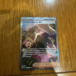 Pokemon TCG Janine's Secret Art 173/131 Prismatic Evolutions Full Art Holo Rare - Image 1