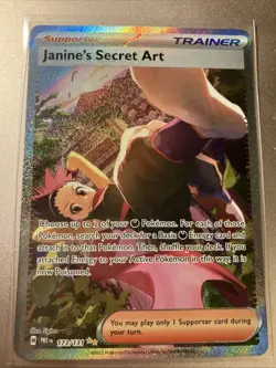 Pokemon TCG S&V Prismatic Evolutions Janine's Secret Art Card Sir 173/131 - Image 1
