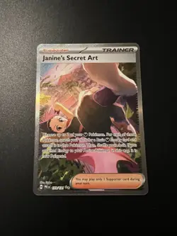 Pokemon TCG S&V Prismatic Evolutions Janine's Secret Art Card Sir 173/131 - Image 1