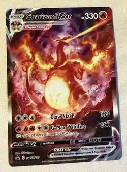 Pokemon TCG Charizard VMAX SWSH261 Promo Full Art Holo Card NM - Image 1