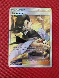 Pokemon TCG Card Grimsley Full Art 234/236 Sun & Moon Unified Minds - Image 1