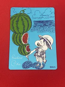 One Piece Watermelon Luffy Natsucomi 2026 Promo Card Japanese - Image 1