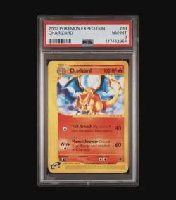 Pokemon Charizard Expedition Non-Holo Rare 39/166 PSA 8 NM-MT Card - Image 1