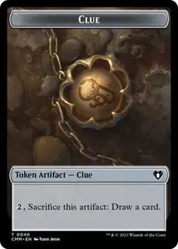 Clue // Thopter Double-Sided NM Foil Token - Image 1