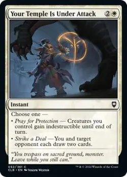 Your Temple Is Under Attack Near Mint Reg Common 52 - Image 1